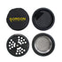 Gordon 5 Pieces Aluminum Alloy Herb Grinder, 61 mm Smoker Grinder with Window, Black Easy Clean Herb Grinders